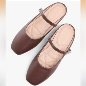 Elegant Brown Leather Flats for Women